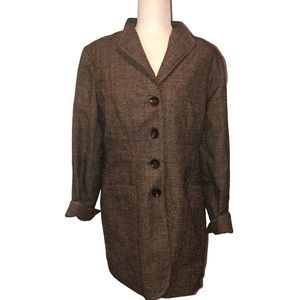 Coldwater Creek tweed style jacket Size 14